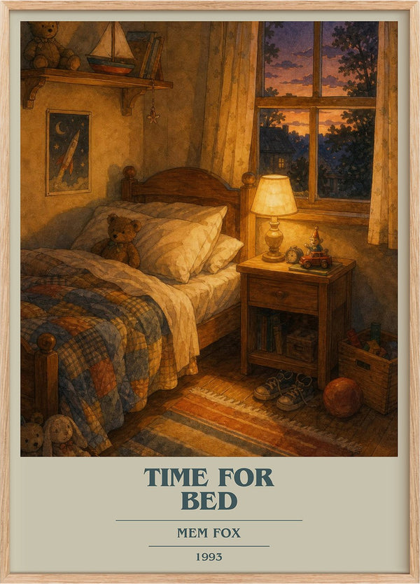 Time for Bed Book Cover Poster by Mem Fox