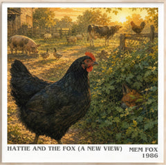 Hattie and the fox (A New View) Literary Art Print by Mem Fox