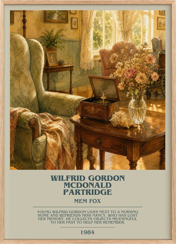 Wilfrid Gordon McDonald Partridge Bookish Wall Art by Mem Fox