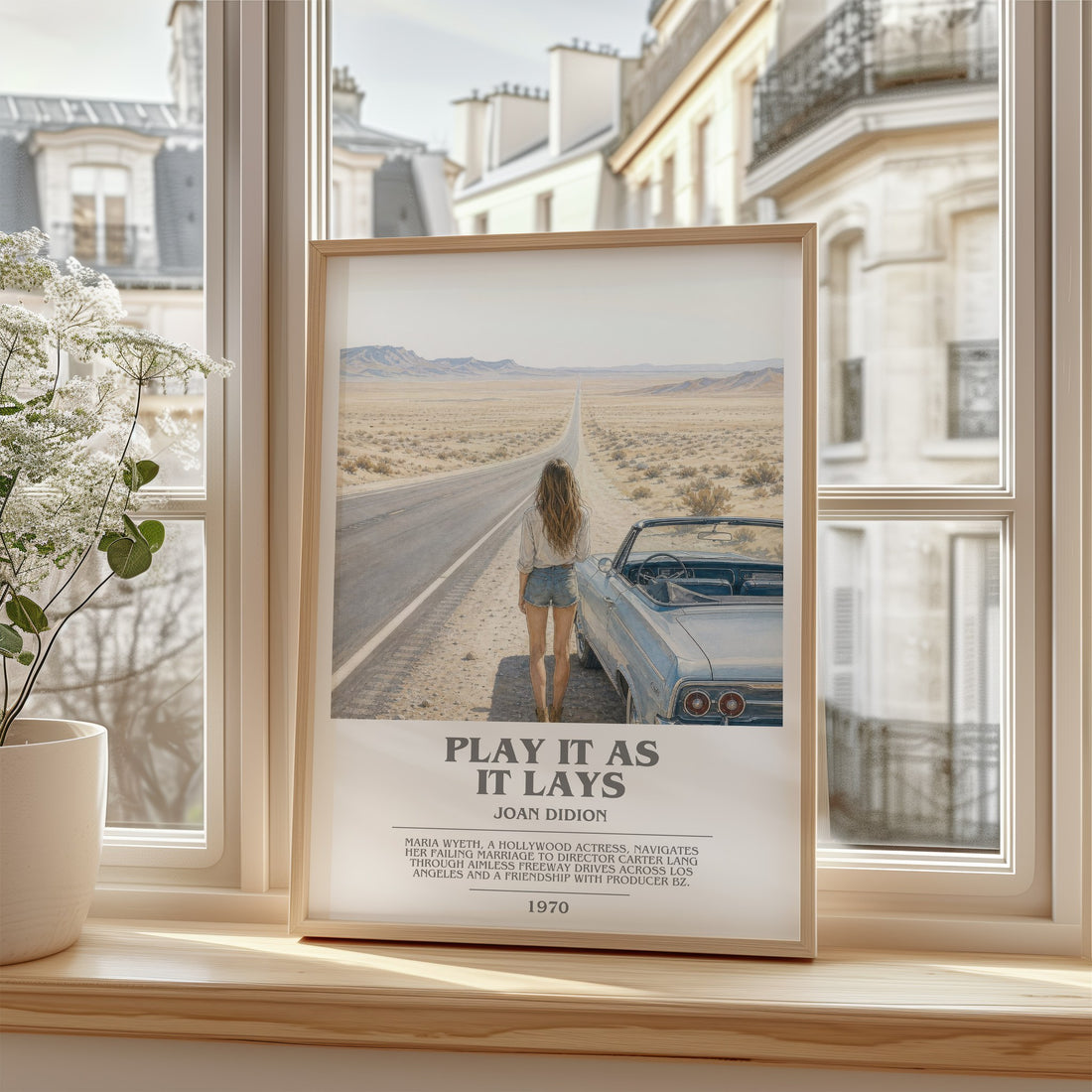 Play It as It Lays bookish poster colour and style options – Joan Didion book art