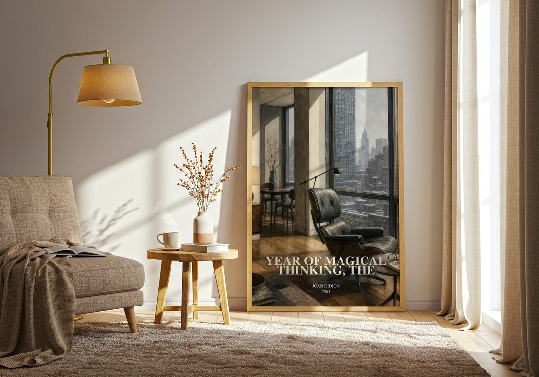 Year of Magical Thinking, The watercolour print in frame leaning in hallway – memoir wall art
