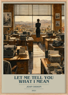 Let Me Tell You What I Mean Book Cover Poster by Joan Didion