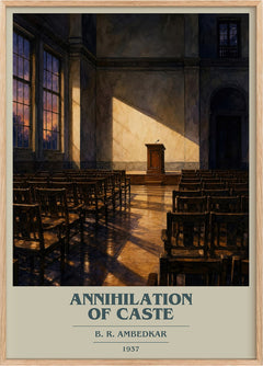 Annihilation of caste Book Cover Poster by B. R. Ambedkar