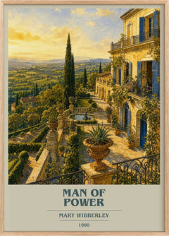 Man of power Book Cover Poster by Mary Wibberley