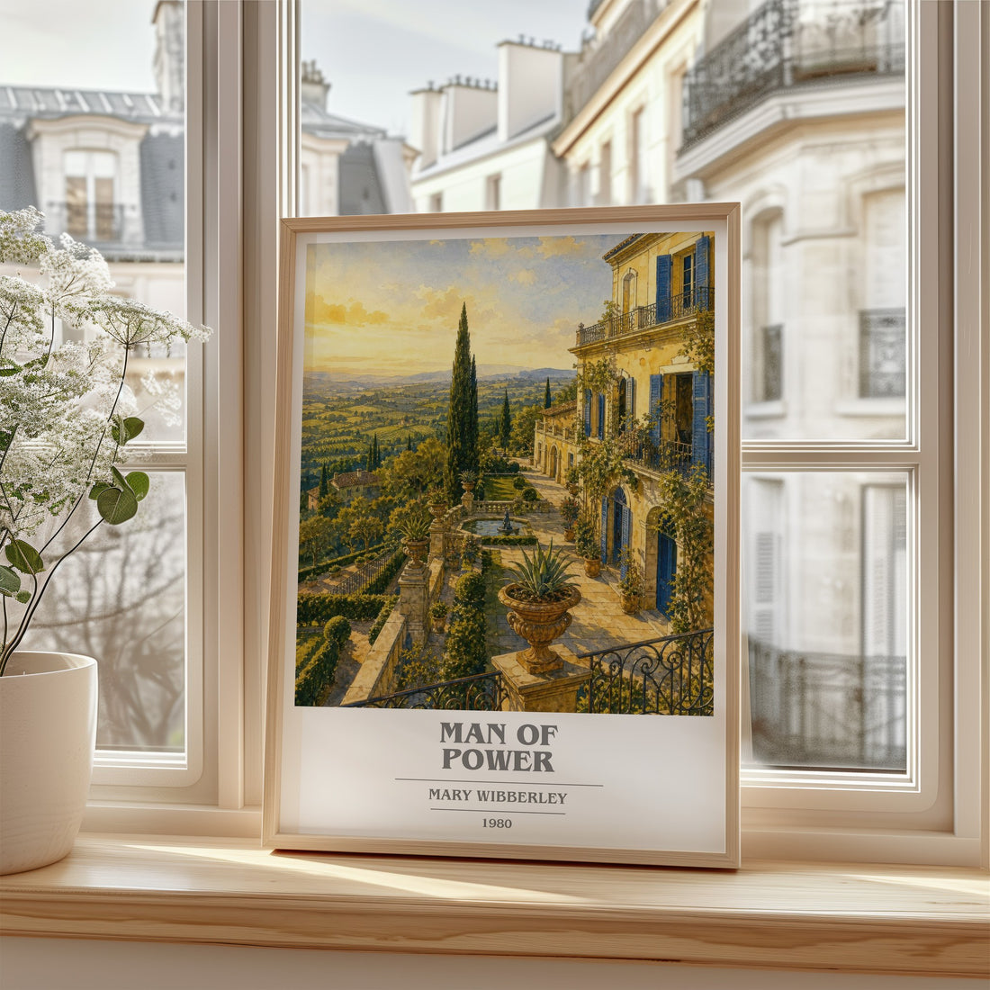 Man of power book cover poster colour and style options – Mary Wibberley book art
