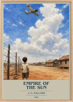 Empire of the Sun Book Cover Poster by J. G. Ballard