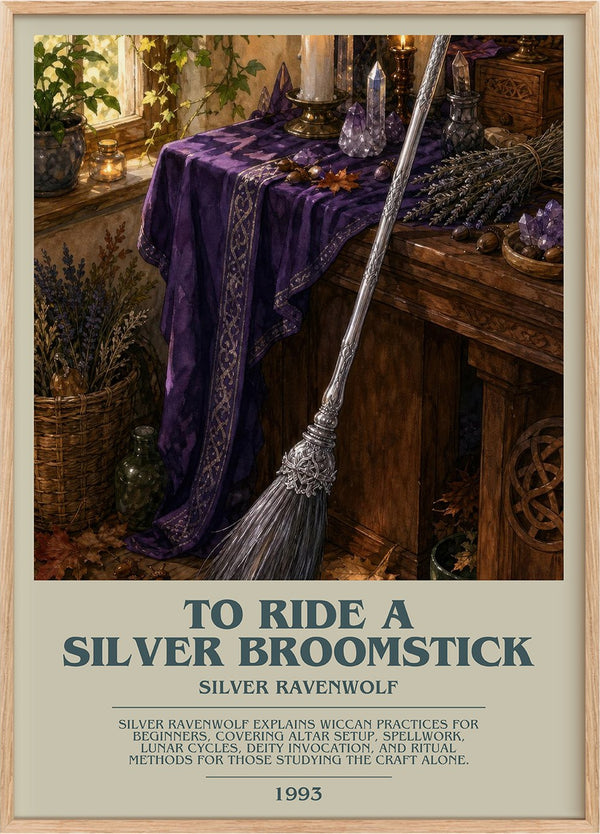 To ride a silver broomstick Bookish Wall Art by Silver Ravenwolf