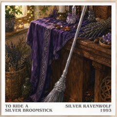 To ride a silver broomstick Literary Art Print by Silver Ravenwolf