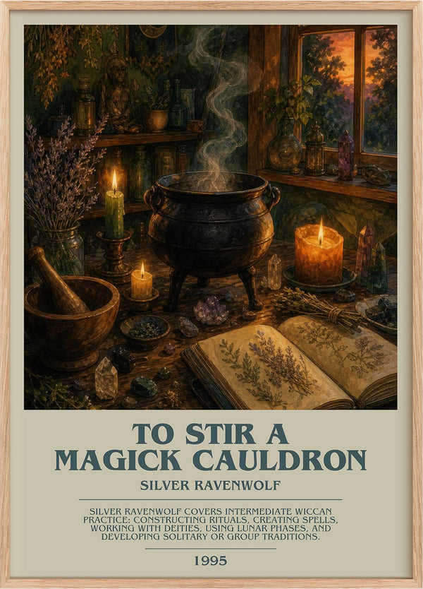 To Stir a Magick Cauldron Bookish Wall Art by Silver Ravenwolf