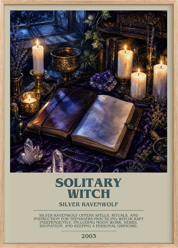 Solitary Witch Bookish Wall Art by Silver Ravenwolf