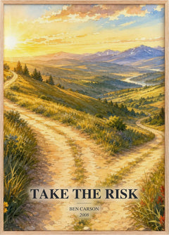 Take the risk Book Watercolour Illustration by Ben Carson
