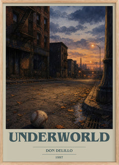 Underworld Book Cover Poster by Don DeLillo