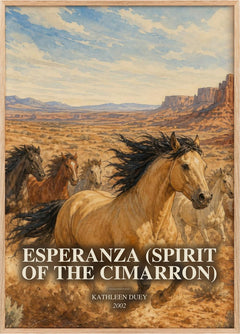 Esperanza (Spirit of the Cimarron) Book Watercolour Illustration by Kathleen Duey