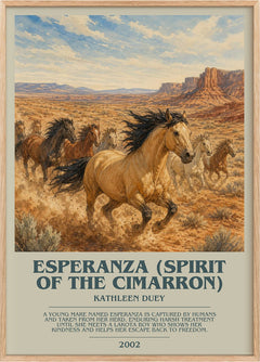 Esperanza (Spirit of the Cimarron) Bookish Wall Art by Kathleen Duey