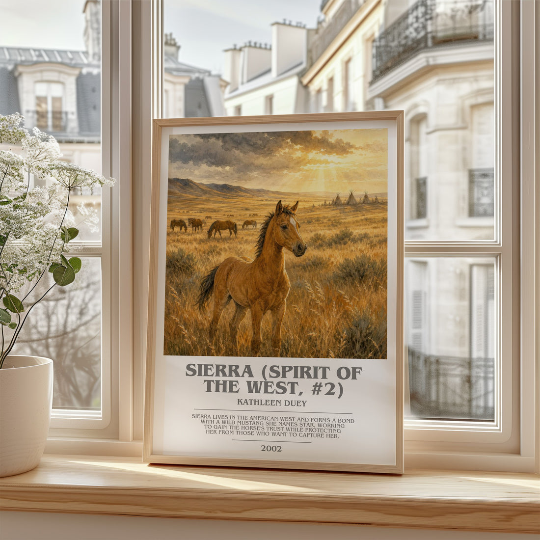 Sierra (Spirit of the West, #2) bookish poster colour and style options – Kathleen Duey book art