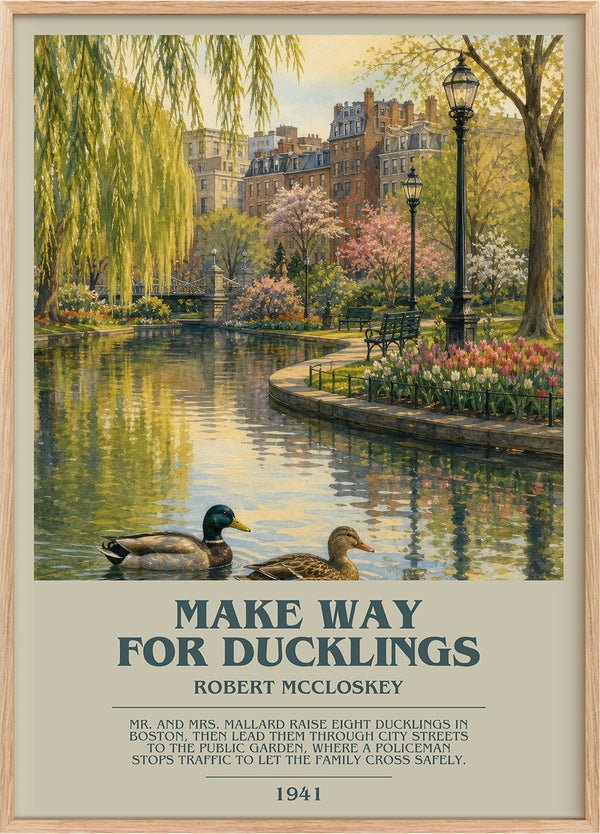 Make Way for Ducklings Bookish Wall Art by Robert McCloskey