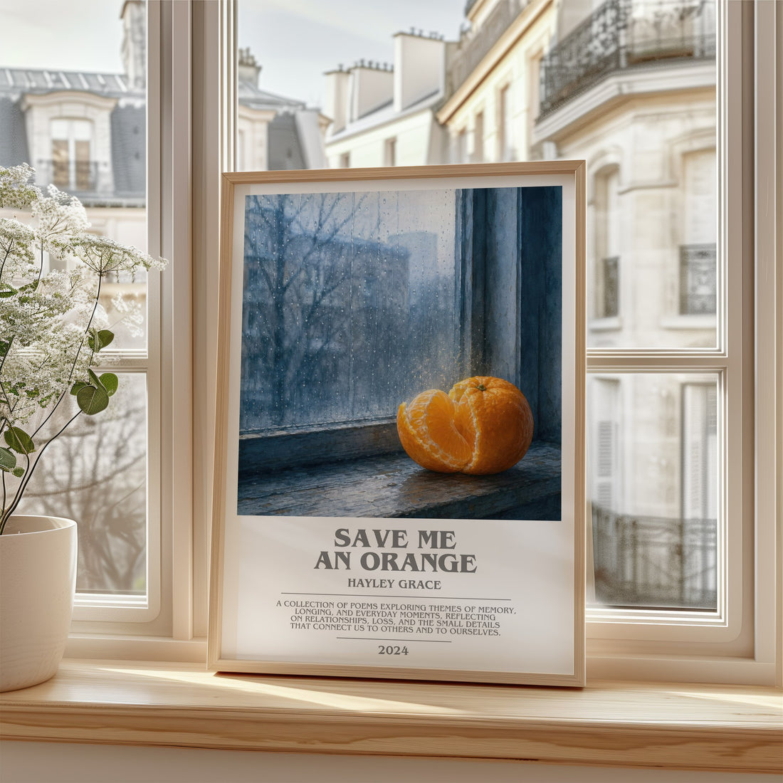Save me an orange bookish poster colour and style options – Hayley Grace book art