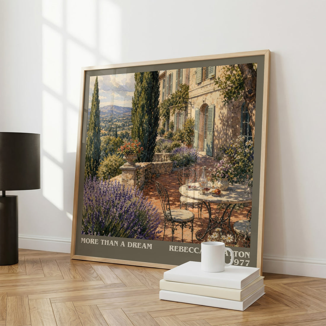 More Than a Dream literary print framed by window – literary home decor