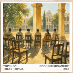 Think on These Things Literary Art Print by Jiddu Krishnamurti