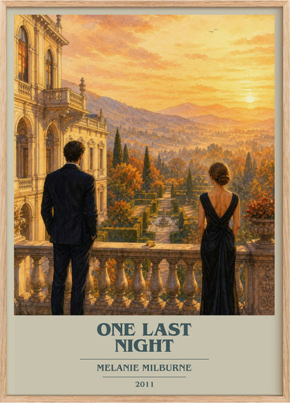 One Last Night Book Cover Poster by Melanie Milburne