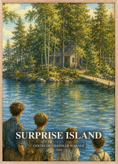 Surprise Island Book Watercolour Illustration by G. Warner