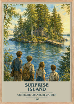 Surprise Island Book Cover Poster by Gertrude Chandler Warner