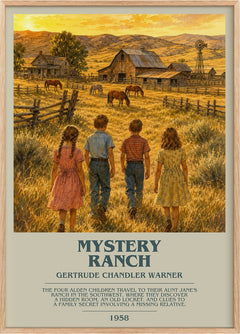 Mystery Ranch Bookish Wall Art by Gertrude Chandler Warner