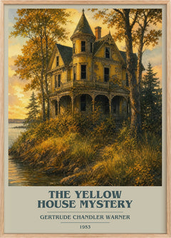 The Yellow House Mystery Book Cover Poster by Gertrude Chandler Warner
