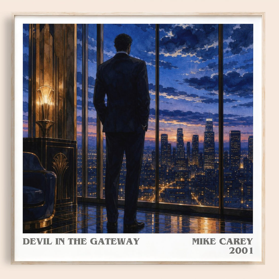 Devil in the Gateway literary book poster by Mike Carey – framed literary art print