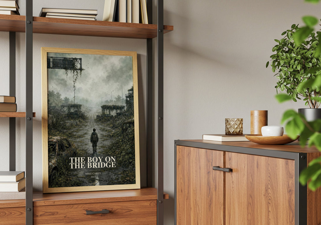 The boy on the bridge book watercolour illustration paper finish options – matte satin gloss