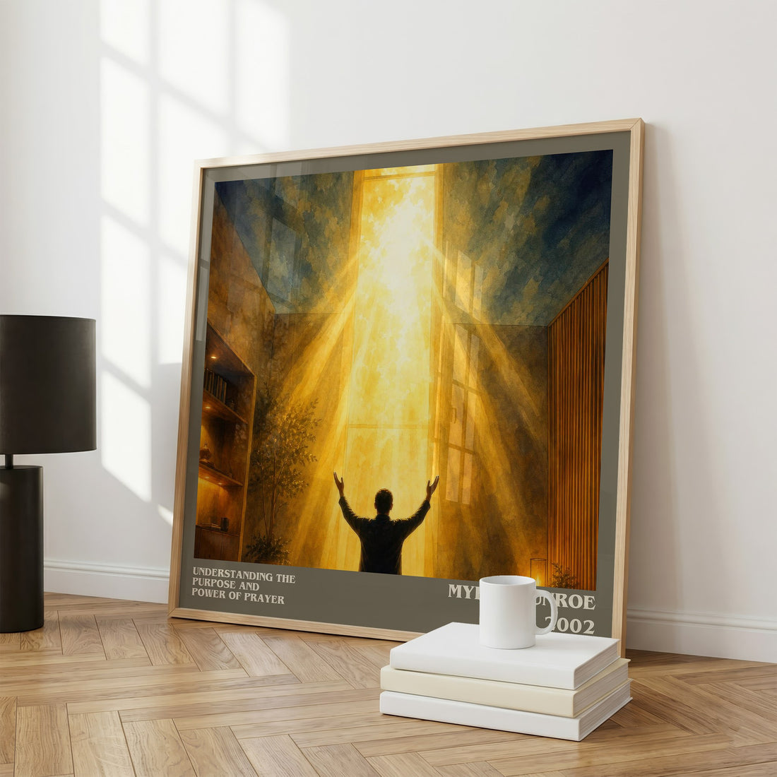Understanding the Purpose and Power of Prayer literary print framed by window – literary home decor
