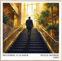 Becoming a leader Literary Art Print by Myles Munroe