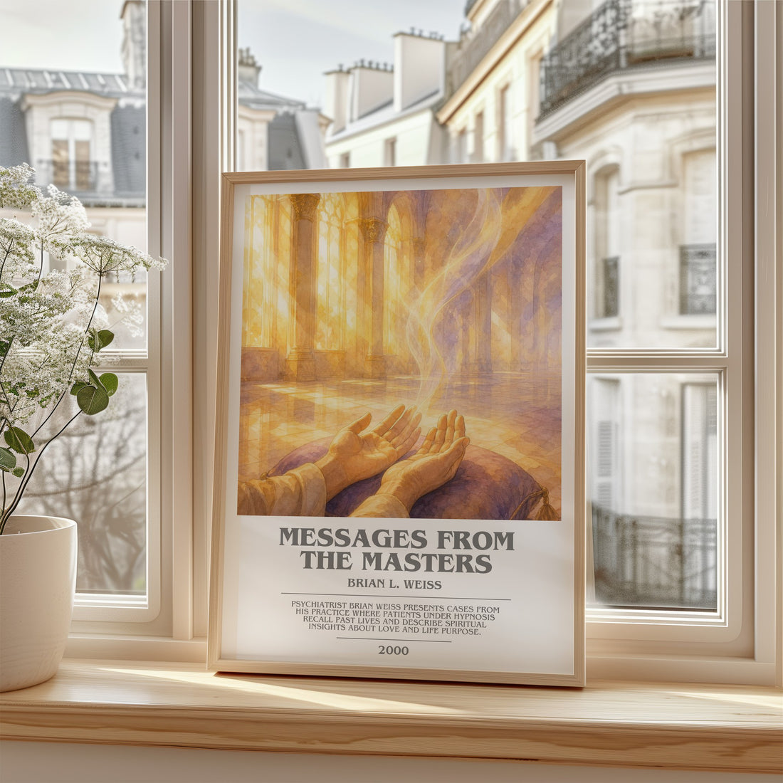 Messages from the masters bookish poster colour and style options – Brian L. Weiss book art
