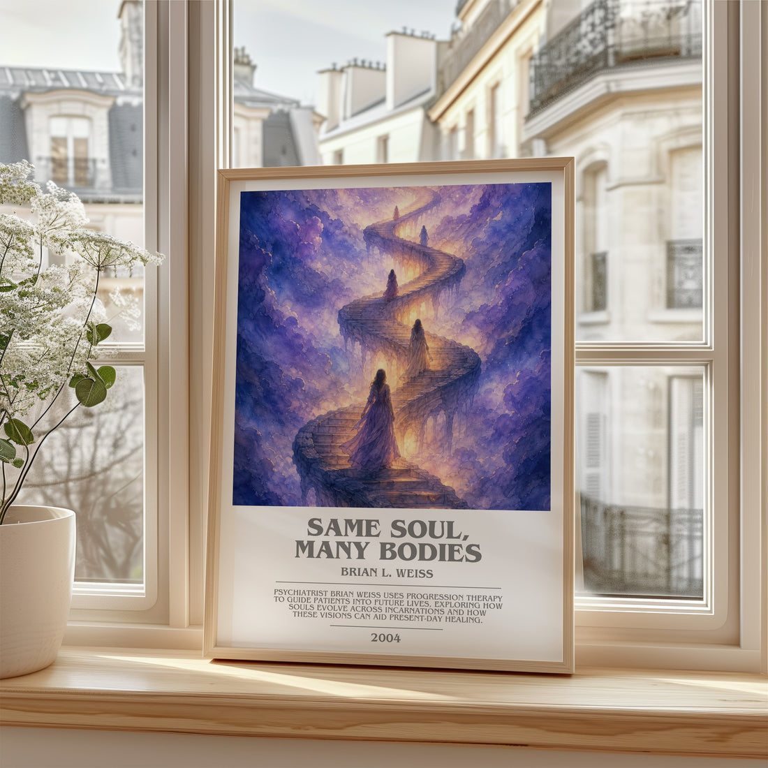 Same Soul, Many Bodies bookish poster colour and style options – Brian L. Weiss book art