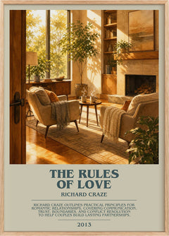 The Rules of Love Bookish Wall Art by Richard Craze