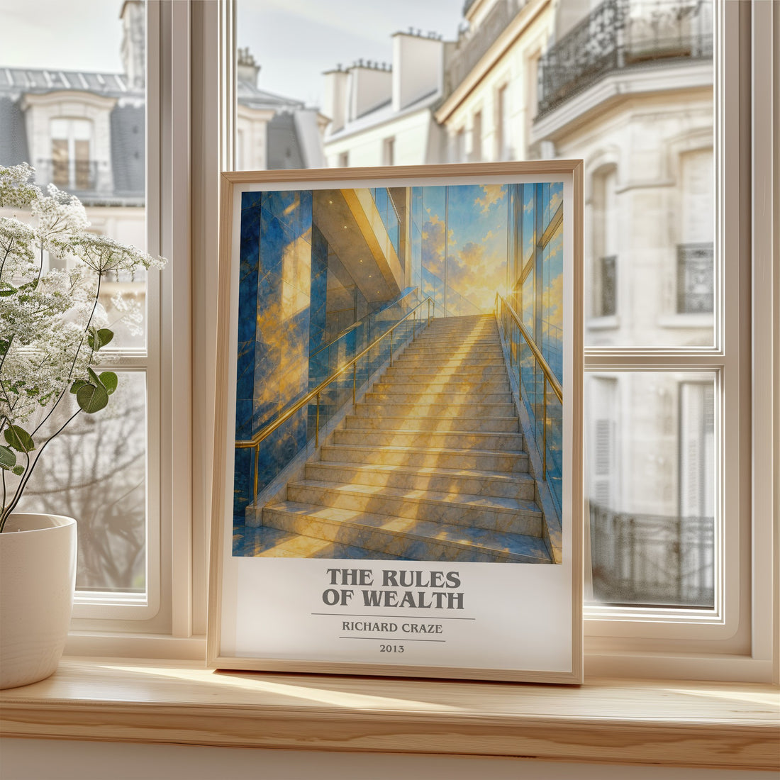 The Rules of Wealth book cover poster colour and style options – Richard Craze book art