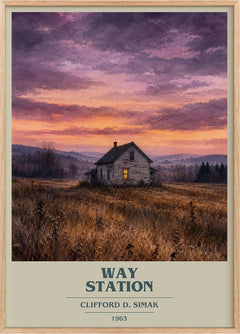 Way station Book Cover Poster by Clifford D. Simak