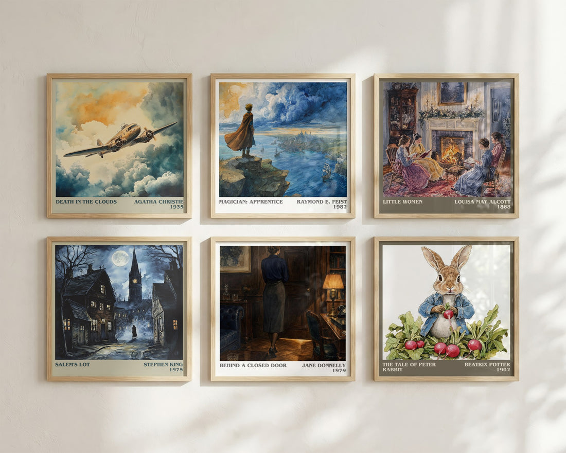 Behind A Closed Door literary art print colour and style options – Jane Donnelly book art