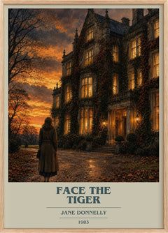 Face The Tiger Book Cover Poster by Jane Donnelly