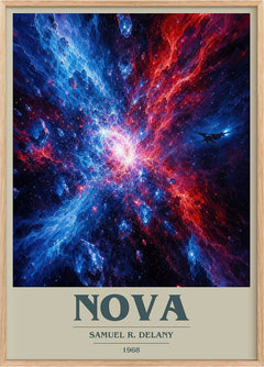 Nova Book Cover Poster by Samuel R. Delany