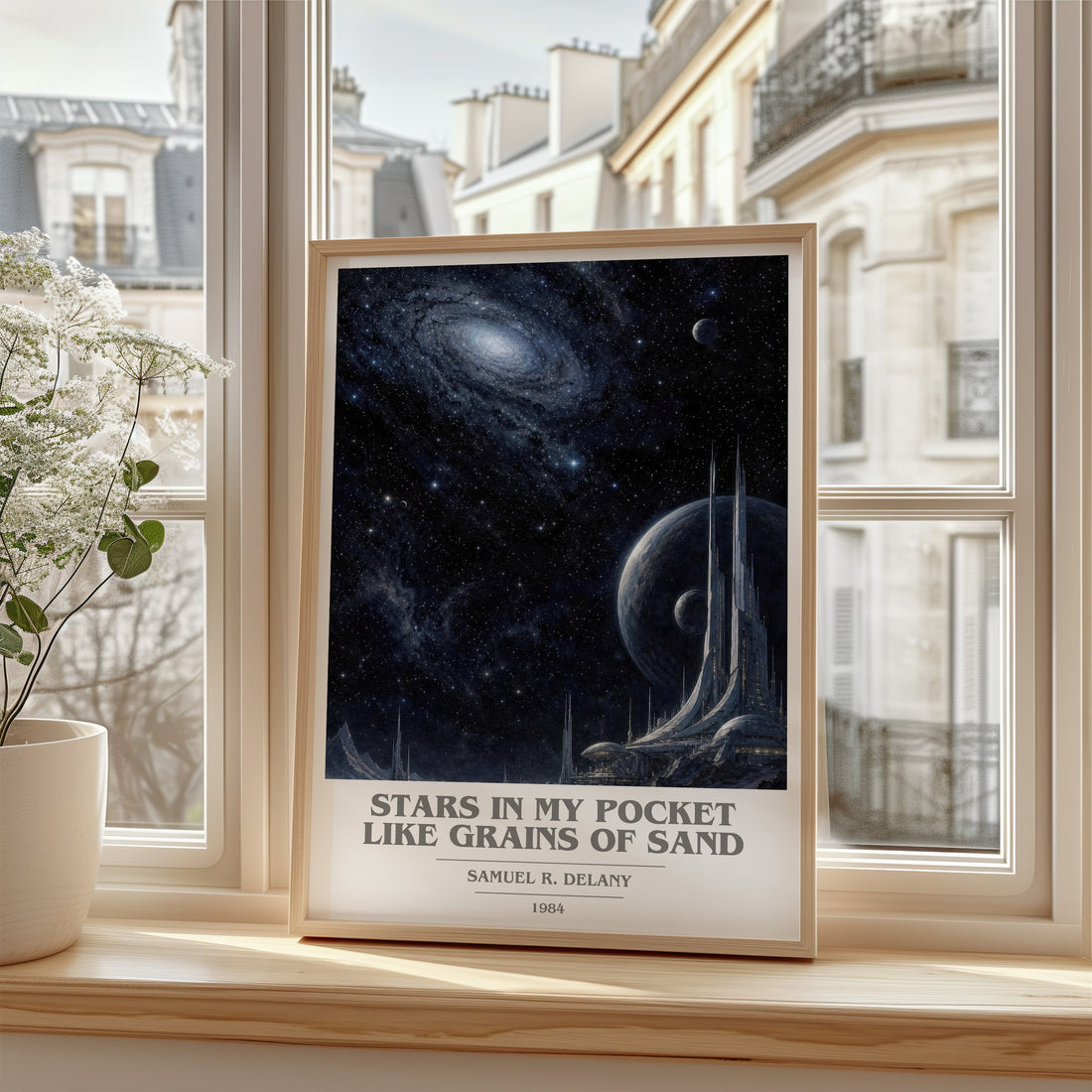 Stars in my pocket like grains of sand book cover poster colour and style options – Samuel R. Delany book art