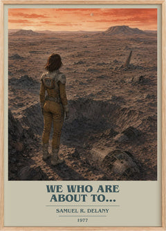 We Who Are About To... Book Cover Poster by Samuel R. Delany