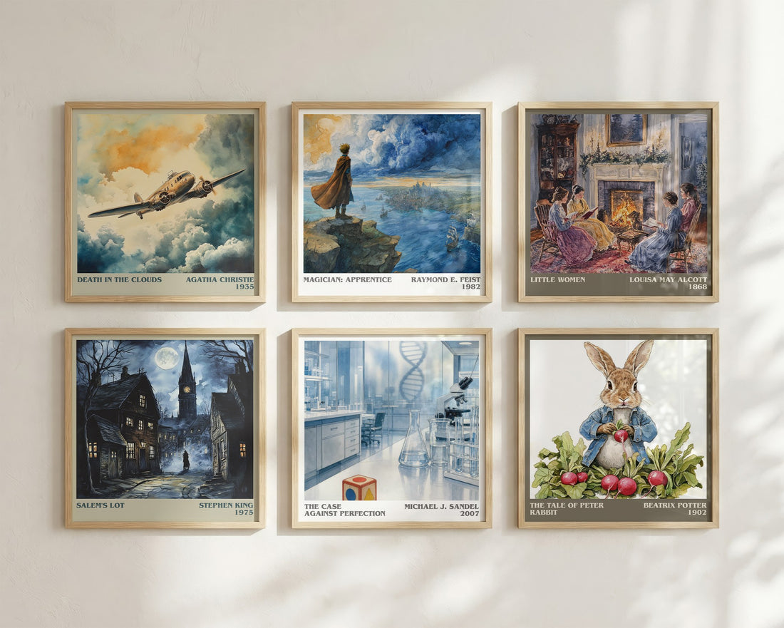 The Case against Perfection literary art print colour and style options – Michael J. Sandel book art
