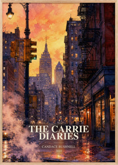 The Carrie diaries Book Watercolour Illustration by Candace Bushnell