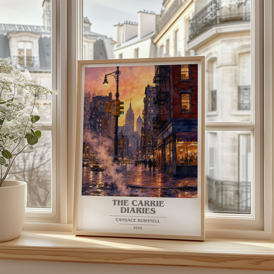 The Carrie diaries book cover poster colour and style options – Candace Bushnell book art