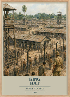 King Rat Book Cover Poster by James Clavell