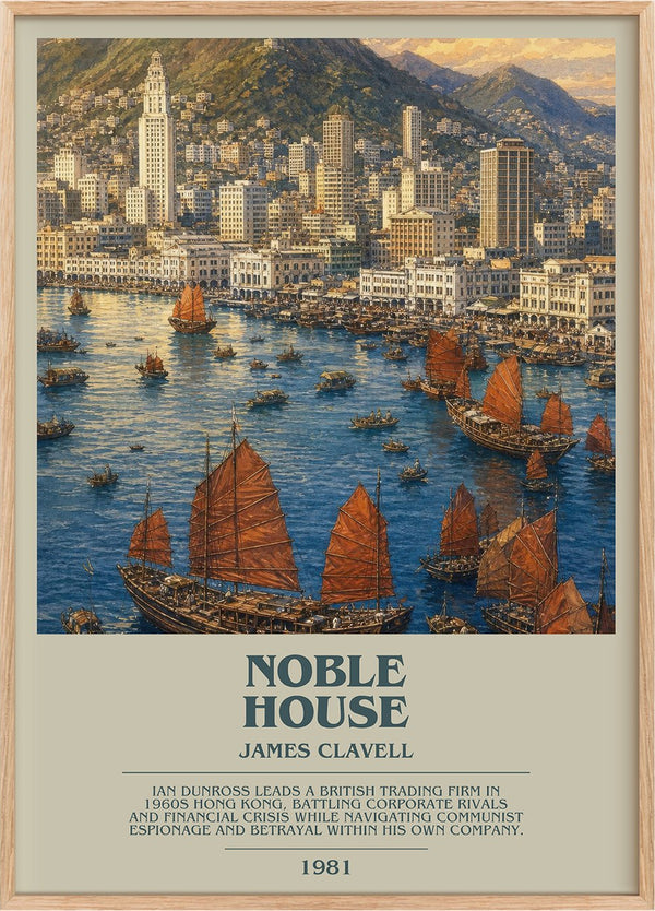 Noble House Bookish Wall Art by James Clavell
