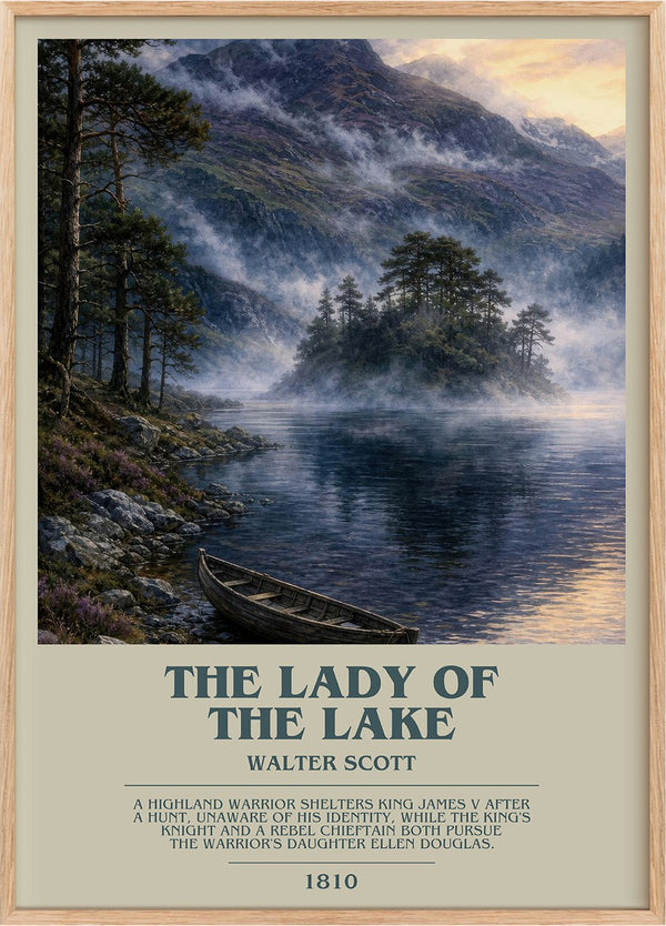 The lady of the lake Bookish Wall Art by Walter Scott