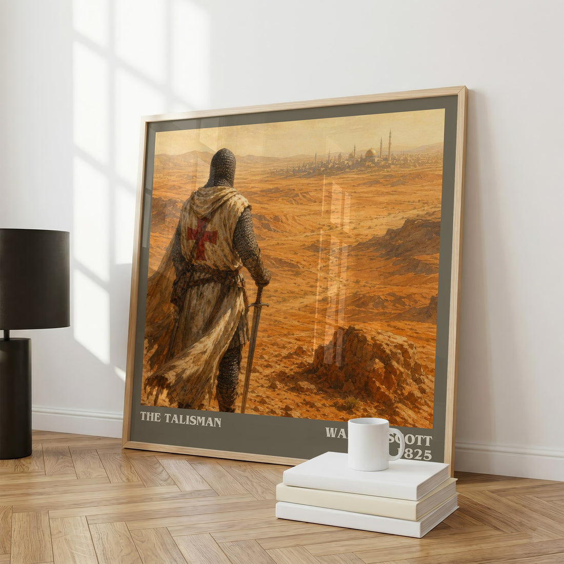 The Talisman literary print framed by window – literary home decor