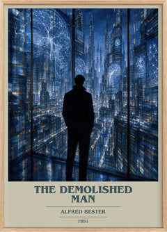 The Demolished Man Book Cover Poster by Alfred Bester